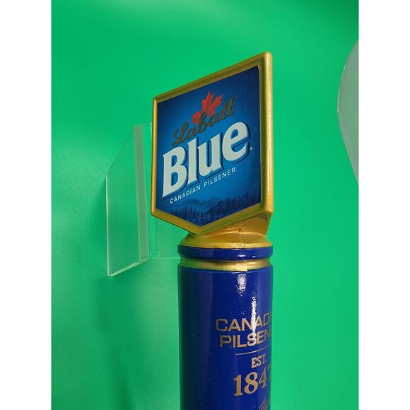 Labatt Blue Beautiful Canada Canadian Pilsner 3 Sided Draft Beer Tap Handle - Picture 4 of 5